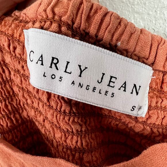 Carly Jean Los Angeles CJLA Size Small Desert Sun Linen Blend Jumpsuit Romper - Picture 8 of 10